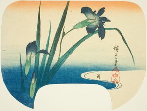 Iris ja virta tekijältä Utagawa Hiroshige