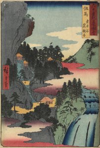 Kannon-temppeli Iwaidanissa, Tajiman maakunnassa, joulukuussa 1853