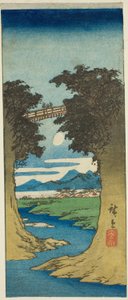 Apinan silta tekijältä Utagawa Hiroshige