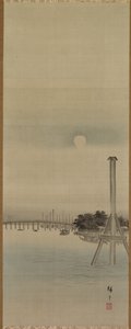 Yökuva Sumida-joelta tekijältä Utagawa Hiroshige