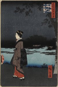 Yönäkymä Sanyan kanavalle, Matsuchi Hill, elokuu 1857