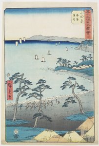 No.10 Fishermans House on a Beach, Odawara, heinäkuu 1855