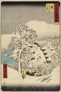 No.38 Yamanaka Village Fujikawassa, heinäkuussa 1855