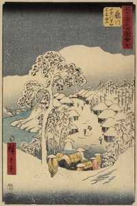 No.38 Yamanaka Village Fujikawassa, heinäkuussa 1855