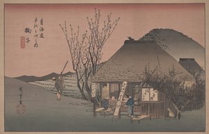 Nro 21 "Mariko: kuuluisa teekauppa" Tokaidon 53 asemalta, n. 1833