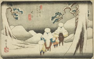 /. 47: Hei, sarjasta "Shi xty-nine S ta on s of the kisokaido" tekijältä Utagawa Hiroshige