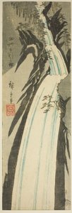 Nunobiki-vesiputous Settsun maakunnassa (Sesshu Nunobiki no taki), nimettömästä provinssien näkymien sarjasta tekijältä Utagawa Hiroshige