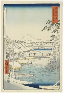 Sukiya-joen ranta itäisessä pääkaupungissa, huhtikuussa 1858