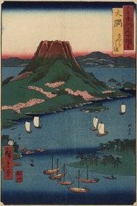 Sakurajima Volcanic Island, O_sumin maakunta, maaliskuu 1856