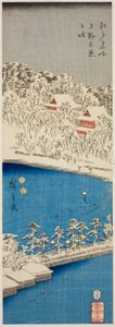 Shinobazu Pond on Top (Shinobu Pond on Top), Teseriesiltä tekijältä Utagawa Hiroshige