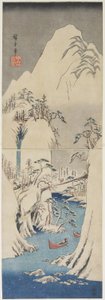 Lumikohtaus Fuji-joen varrella, n. 1842
