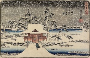 Lunta Benzaiten-pyhäkössä Inokashiran lampissa, 1843-1847