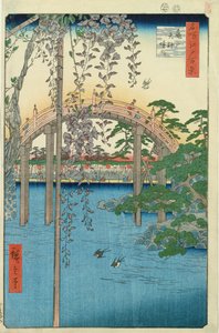 Silta Wisterian tai Kameido Tenjin Keidain kanssa, levy 57 julkaisusta 