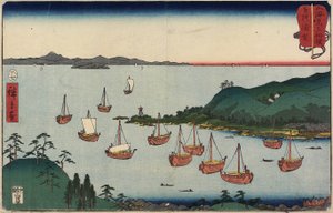 Uraga Sagamin maakunnassa heinäkuussa 1858
