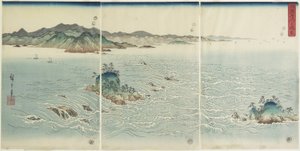 Näkymä pyörteisiin Awan maakunnassa, 1857