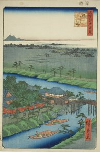 Yanagishima, sarjasta "Ridge dre d fa net s view ws of Edo (Sata kuuluisaa näkymää Edosta)" tekijältä Utagawa Hiroshige