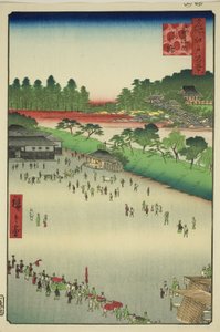 Yatsu-tarina, Tekijät henkselit kädessä tekijältä Utagawa Hiroshige