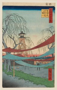 Hatsune Riding Grounds, Bakuro-cho, designed 1857 tekijältä Utagawa Hiroshige II