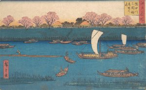 Sumida-joen makuretki. tekijältä Utagawa Hiroshige II