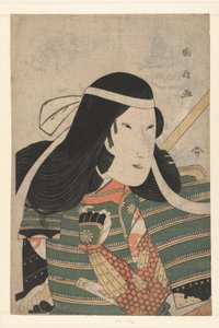 Iwai Kumesaburo Tomoe Gozenina, 1797 (värillinen puupiirros)