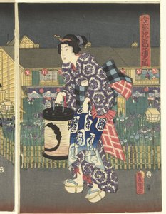 Irissen Inn Boei zensei hanashobu no zu tekijältä Utagawa Kunisada (I)