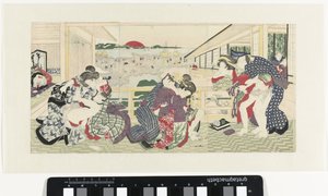 Rakkausparit kuistilla tekijältä Utagawa Kunisada (I)