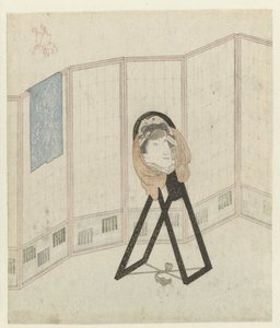 Peili huoneenjakajassa tekijältä Utagawa Kunisada (I)