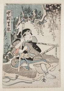 Näyttelijä Nakamura Shikan IV Senin roolissa (värillinen puupalikkaprintti) tekijältä Utagawa Kunisada