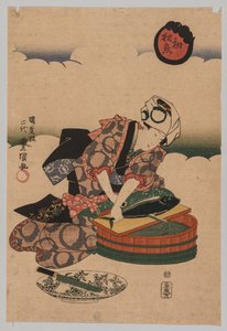 Bonitaa valmistellaan tekijältä Utagawa Kunisada