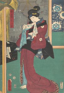 Printti, 1800-luku, 1800-luku. tekijältä Utagawa Kunisada