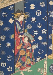 Printti, 1800-luku, 1800-luku. tekijältä Utagawa Kunisada