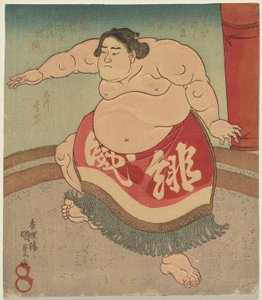 Te sumo wre ster tulipunainen voima ja hyvä tekijältä Utagawa Kunisada