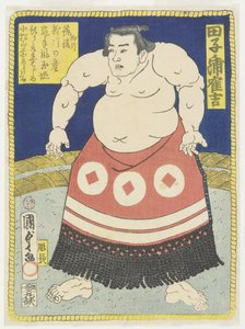 Painija Tagonoura Tsurukichi, maaliskuu 1866. tekijältä Utagawa Kunisada II