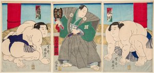 Pieni m kenttä t ja s ut rs, mutta sosiaalisen puolen kuvan t lause on kapea. Kuniteru Utagawa (1808-1876)