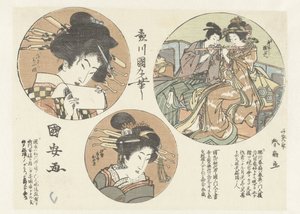 naisten muotokuvia tekijältä Utagawa Kuniyasu
