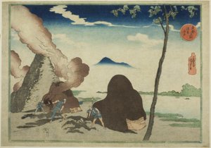 Asakusa Imado, sarjasta "Famous Places in the Eastern Capital (Toto Meisho)" tekijältä Utagawa Kuniyoshi