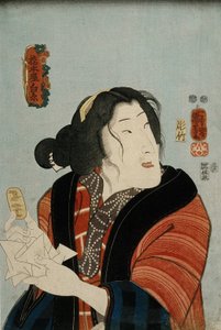 Bandō Shūka Hashimotoya Shiraitona tekijältä Utagawa Kuniyoshi