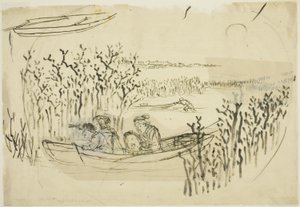 Merilevän kerääminen Omorissa tekijältä Utagawa Kuniyoshi