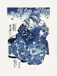 Japanilainen nainen (1798–1861) tekijältä Utagawa Kuniyoshi
