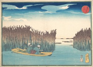 Merilevän keräilijät Omorissa, 1797-1861. tekijältä Utagawa Kuniyoshi