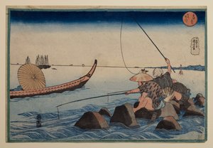 Teppōzu sarjasta "Kuuluisia paikkoja itäisessä pääkaupungissa" tekijältä Utagawa Kuniyoshi