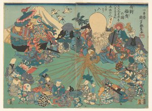 Piirrä oikea lotto tekijältä Utagawa Kuniyoshi