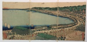 Daimyon kulkueet kulkevat Tokaidoa pitkin tekijältä Utagawa Sadahide