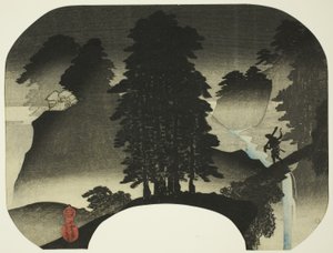maisema (Sanin kanssa) tekijältä Utagawa Sadahide