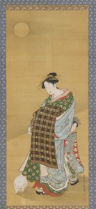 Kurtisaani ja hänen avustajansa, 1735-1868. tekijältä Utagawa Toyoharu