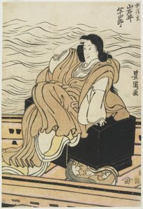Näyttelijä Iwai Hanshirō Seigen-naisena tekijältä Utagawa Toyokuni