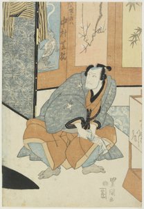 Näyttelijä Nakamura Shikan Takenozukan Magohachina tekijältä Utagawa Toyokuni