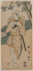 Tee c ja r Ichikawa Dan Juro Samuraina, 1769-1825. tekijältä Utagawa Toyokuni