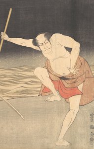 Näyttelijä Veden vieressä. tekijältä Utagawa Toyokuni I