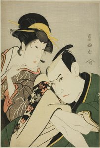 Ichikawa Yaozorin tien jäsen ja kenraali Takeben suunnitelma juhlistaa Kiyotan tien ja aaltojen jäsentä tekijältä Utagawa Toyokuni I